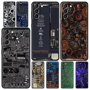 Внутренняя материнская плата Печатная плата Чехол для телефона Samsung Galaxy S24 S23 S22 5G S20 Ultra S21 FE S10 S9 Plus S10E S8 Lite 20 Чехол Samsung S9