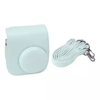 Instant Camera Bag PU Leather Instant Camera Bag Adjustable Strap Instant Camera Case for Traveling зелёный
