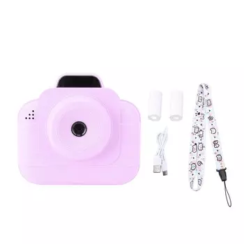 Instant Print Camera 1080P 2.4 Inch Screen Thermal Printing Time Lapse Multiple Filters Travel фиолетовый