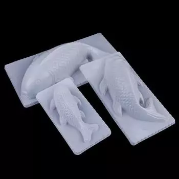 Инструмент 3D Koi Fish Shape Tableware Rice Mold Cake Chocolate Jelly Mold Silicone Form Sugarcraft Mold S