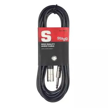Инструментальный кабель Stagg SAC3PXM DL Deluxe XLR Jack 3 м Noir, мужской