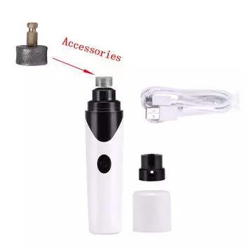 Инструменты для шлифовки ногтей для собак, USB-зарядка, машинки для стрижки ногтей для домашних животных, тихие электрические инструменты для стрижки ногтей, триммеры для собак и кошек
