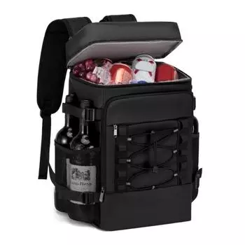 Insulated Cooler Backpack Leak Proof Lunch Backpack Multi-purpose Insulated Backpack Men Women чёрный