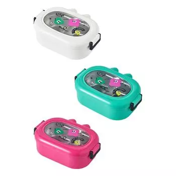 Insulated Lunch Box Leakproof Portable Cartoon Separated Food Container Lunch Box for Camping Fishing Hiking Travel Children белый