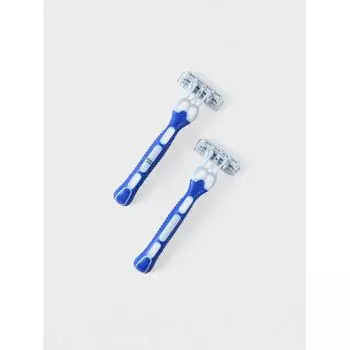 Интегрированная бритва Daiso с 3 лезвиями, набор из 2 шт.