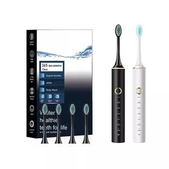 Интеллектуальная электрическая зубная щетка Soundwave для взрослых, перезаряжаемая, полностью автоматический набор для отбеливания для мужчин и женщин, пары