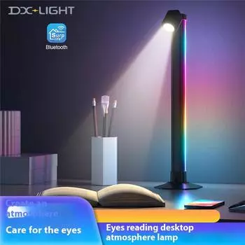 Intelligent new learning desk lamp, integrated ambient lamp, eye-protecting desk lamp, Bluetooth night lamp. Single pack-2.5W