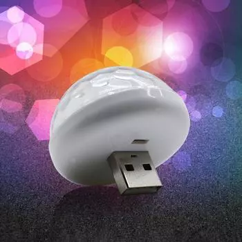 Интерьер Mini USB Night Car Auto DJ Stage Light Лампа Светодиодное освещение Атмосфера