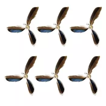 Interactive Cats Teaser Refill for Toy Wand Feather Propeller Charm for Indoor Play Feather Teaser Cats Toy Wand Stick