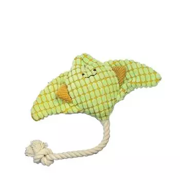 Interactive Dog Plush Toy Washable Dog Chew Toy Pet Accessories Squeaky Toy For Dogs зелёный