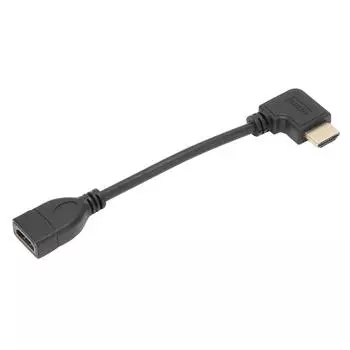 Интерфейсный кабель HD Multimedia 0,15 м 0,5 фута удлинитель высокоскоростной левый изгиб 90 градусов папа-мама