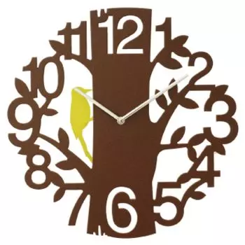 Interform настенные часы Peaks Bird Woodpecker Brown шаговый механизм с маятником CL-5743BN коричневый