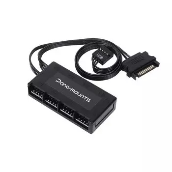 Internal USB USB Expansion Hub with SATA Compact USB Splitter Dual Display Ideal for PC Cable Black Pano-mounts Hub, Magnetic, Motherboard, 2.0 Hub, чёрный