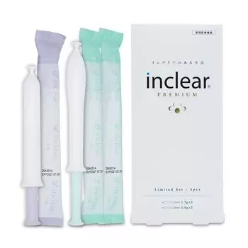 Интимный ирригатор Inclear Premium Ограниченный набор Медицинское изделие x 3 x 2 флакона Флаконы по 1,7 г, 2,9 г