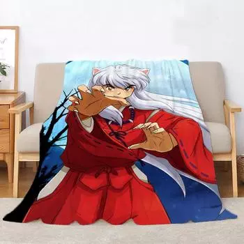 Inuyasha теплые зимние одеяла для дивана, покрывало, плед, роскошное постельное белье, пляжное полотенце, вязаный плед для дома и украшения, колено 75x100cm