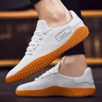 Inverted anti-tooth tug-of-war shoes for men and women, large size, full mesh, breathable and thin-soled casual Forrest Gump shoes, fashion sport 36 красный