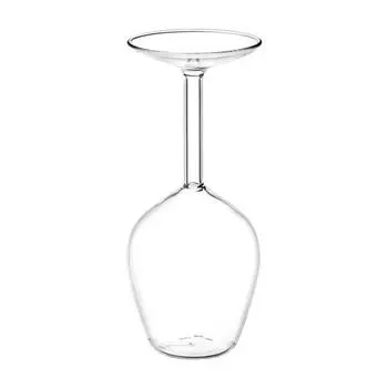 Inverted Wine Glass Set High Borosilicate Glass Heat-Resistant Goblets for Red White Wine Cocktails Unique Home Bar Gift 400ML 1pc