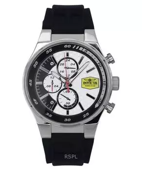 Invicta Racing Chronograph силиконовый ремешок белый циферблат кварцевые мужские часы 47736 белый