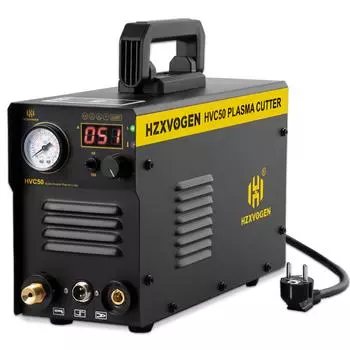 Инвертор плазменной резки HZXVOGEN IGBT HVC50 220 В 50 А, портативный аппарат плазменной резки с высокочастотным контактным дуговым резаком, максимальная резка 15 мм