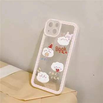 iPhone Case for 15 Pro Max/14: Transparent Shadow Design for XS/XR/6-8 iPhone 14 Pro