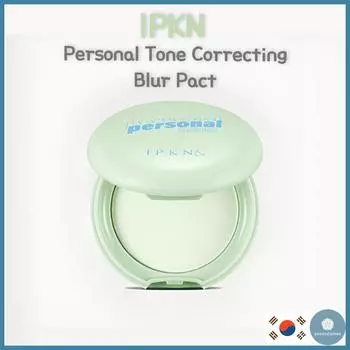 [IPKN] Korea Daiso Personal Tone Correcting Blur Pact (зеленый) 5,5 г/пудра для макияжа лица