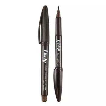 Подводка для глаз IPKN Lively Plus Pen, коричневая, 2 шт.