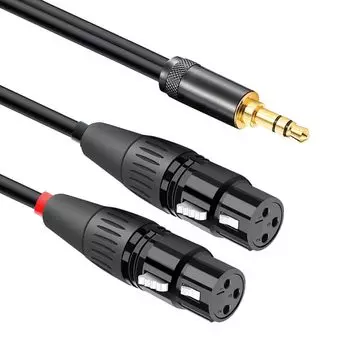 ipovoq xlr преобразование кабель xlr к xlr стерео мини xlr гнездо 2 XLR стерео кабель-преобразователь 1 м xlr преобразование xlr кабель 3-контактный xlr преобразование xlr чёрный