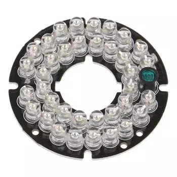 Ir 36 Led Light Board Инфракрасная лампа Модуль платы для дневного ночного видения Камера безопасности Высокое разрешение Ir Led 90 градусов