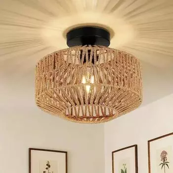 IRALANr Modern Ceiling chandelier environmentally friendly paper Ceiling Lamp for room kitchen living room dining room E27 base