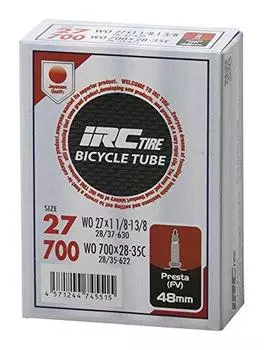 IRC Tire Bicycle Tube Presta 48mm Valve 28946J 700X28-35C чёрный