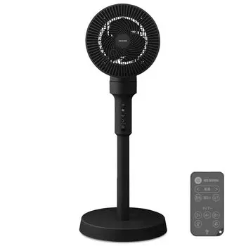 Iris Ohyama Circulator 18 Tatami Powerful Air с пультом дистанционного управления, черный вентилятор, тихий, качание вверх/вниз/влево/вправо, площадь, нагнетатель, компактный, управление, AZ-AC15TEC-B