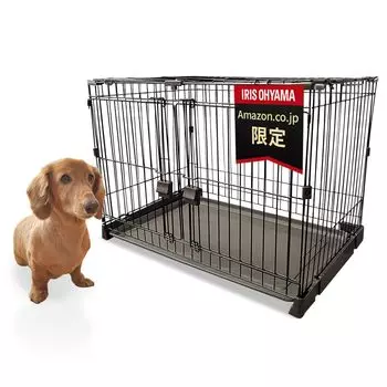 Iris Ohyama Easy Cleaning Circle Roof Set No Partitions Brown for Pets коричневый