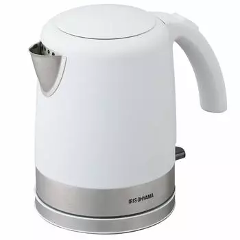 Iris Ohyama Electric Large Easy to Cleanable No Odor Equipped with Dry Cooking Prevention WHITELABEL Kettle, Capacity, 1000ml, Clean, Filter,