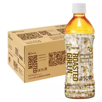 IRIS OHYAMA Houjicha 500 мл x 24 бутылки Houjicha из префектуры Сидзуока Чайные листья ПЭТ-бутылка Футляр Бутылка 500 мл Внутреннее производство Ocha