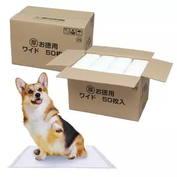 Iris Ohyama Pet Extra 50 простыней x 2 пакета в простынях, толстые, для маленьких/средних собак, широкие, (100 листов) (Продано Дело)