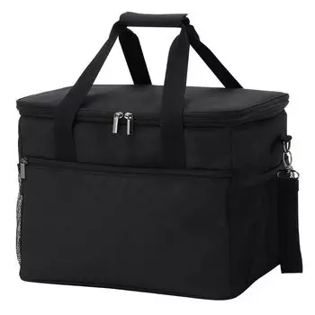 Iris Plaza Soft Cooler Cooler Large Ice Foldable Box, Bag, Capacity, 30L, Black, Box, Camping, чёрный