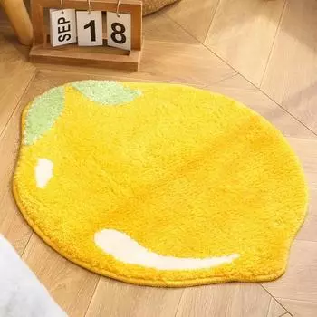 Irregular Kitchen Mat Anti-Slip Bedroom Floor Carpet Hallway Rug Entrance Doormat Pineapple Strawberry Fruit Shaped Welcome Rugs 48X60cm