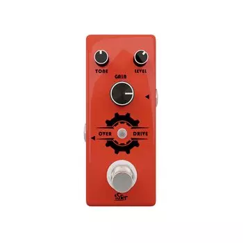 ISET Overdrive Гитарная педаль передач Mini Single Effect для электрогитары Bass True Bypass (Овердрайв)