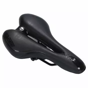 Искусственный Hurt Your Super Road Cross Mountain Bike [Ludus Felix] Седло, кожа, велосипед, не врезается, толстое, перфорированное, велосипед, велосипед, (черный) чёрный