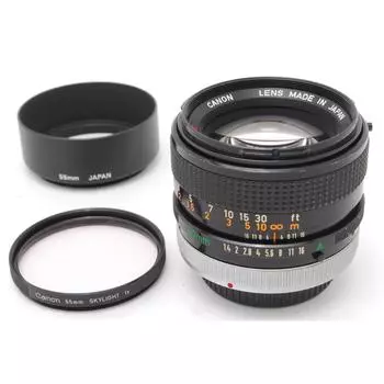 Использованный EXC+5 Canon FD 50mm f/1.4 SSC. SSC, бленда, фильтр объектива, задняя крышка из Японии