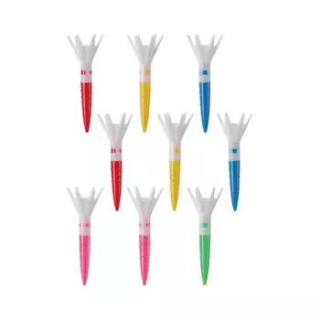 используется Рикуей Хосино DAIYA GOLF Tomahawk Tees Короткие 9 предметов Увеличенная дальность полета Прочная Трудно сломать Легко найти Соответствует правилам гольфа