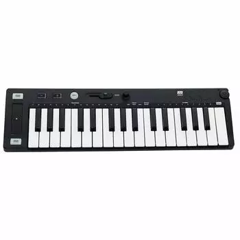 Источник звука MIDITECH GM, динамик, совместимая с USB, мини-MIDI-клавиатура, черная (128 тонов)/Встроенная 32-клавишная чёрный