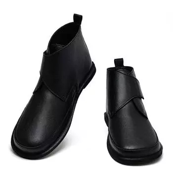 Итальянские мужские дизайнерские деловые туфли ручной работы на плоской подошве, фирменные удобные туфли из натуральной кожи, модные классические ботинки челси 38 чёрный