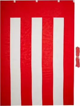 Itami Art Red and White Curtain Height 180cm x Length 900cm Tetron Ponzi with Red and White String (5 rooms) KH005-05IN