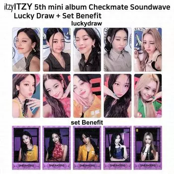 ITZY 5-й мини-альбом Checkmate Официальная лотерея Polaroid Photocard Soundwave Lia - A