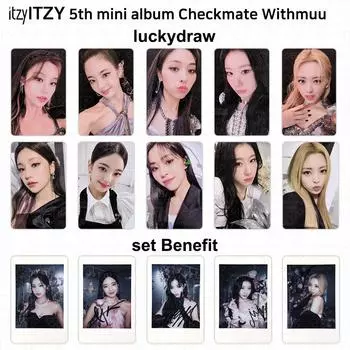 ITZY 5-й мини-альбом Checkmate Официальная фотокарточка Withmuu Lucky Draw Polaroid Lia - A