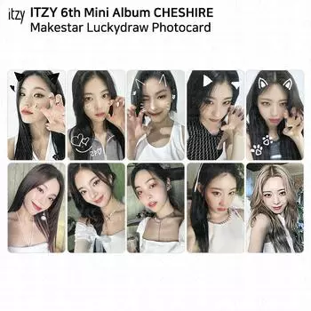 ITZY 6-й мини-альбом Cheshire Makestar Lucky Draw Фотокарта 2 версии KPOP K-POP Chaeryeong - Makestar A