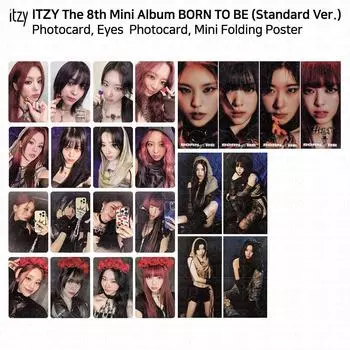 ITZY 8-й мини-альбом Born To Be Standard Ver Eyes Фотокарточка Постер K-POP KPOP Yeji - Eyes Photocard
