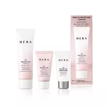 [Июнь All Young Picks / Limited Edition] Hera UV Protector Tone Up, 50 мл, специальное предложение (+ Тонус 15 мл + Спорт для отдыха 15 мл), корейский солнцезащитный крем Tone-up 50ml limited edition