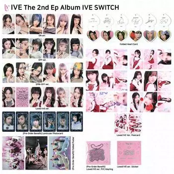 IVE 2nd EP Album IVE SWITCH Официальная фотокартка Открытка Сердце Открытка Плакат KPOP